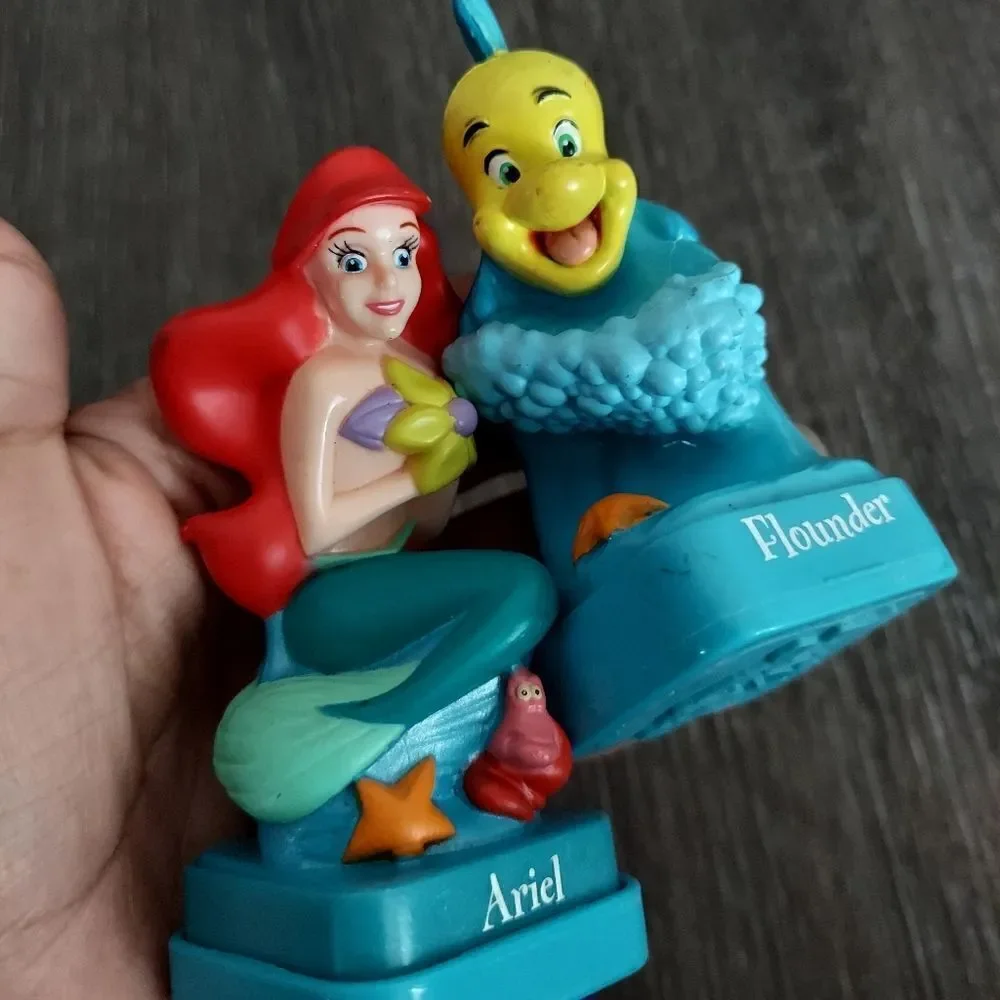 Vintage 1997  Disney RoseArt Little Mermaid Flounder Figurine Stamper